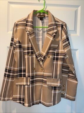 Tan & Black Blazer